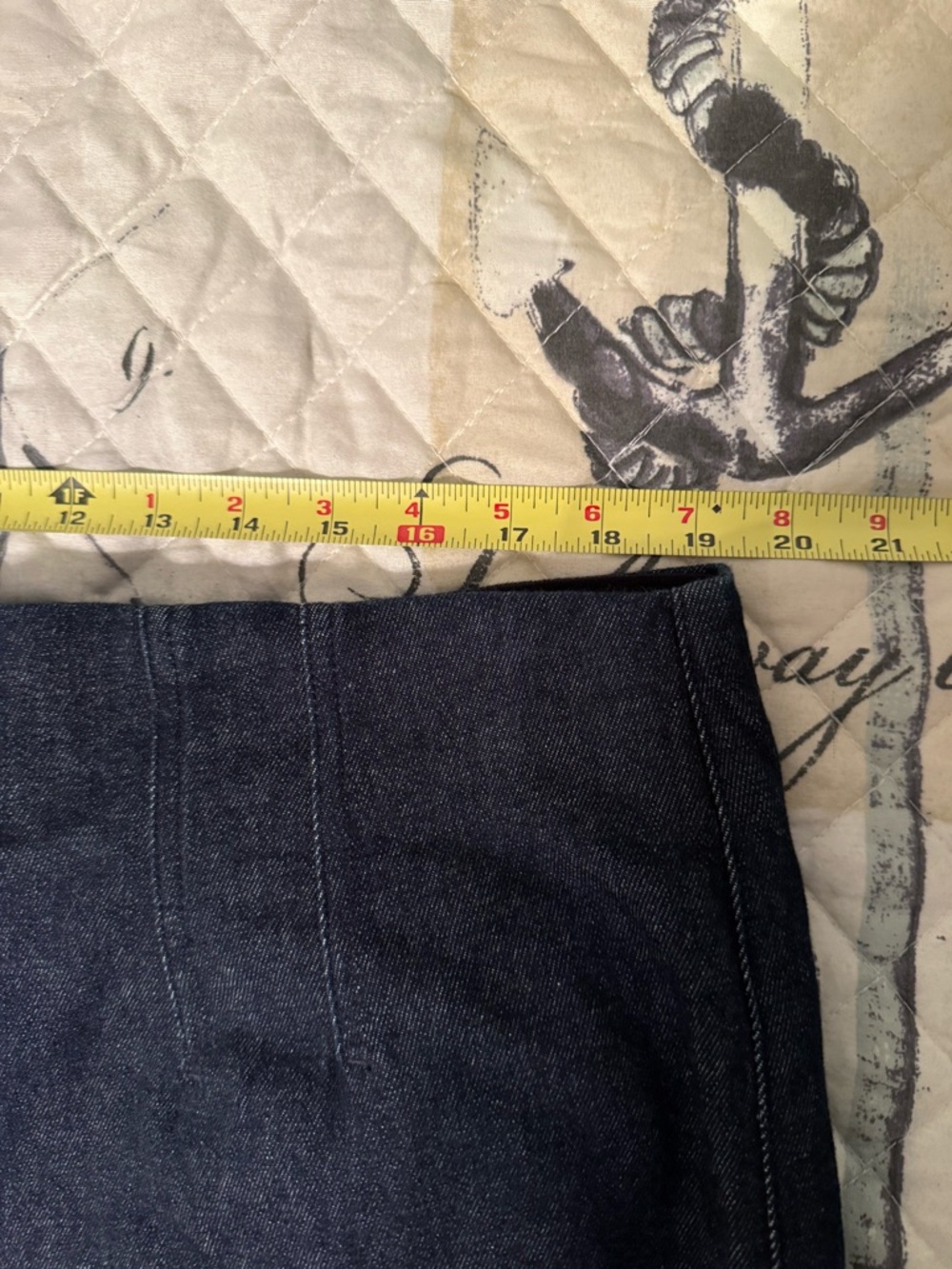 NWT SPANX Zero Waistband Crop Womens Wide Leg Jeans Raw Indigo Wash Size 2x - Picture 12 of 12
